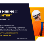 Prudential Employment Agency Inc. is looking for Painter’s bound to Japan
