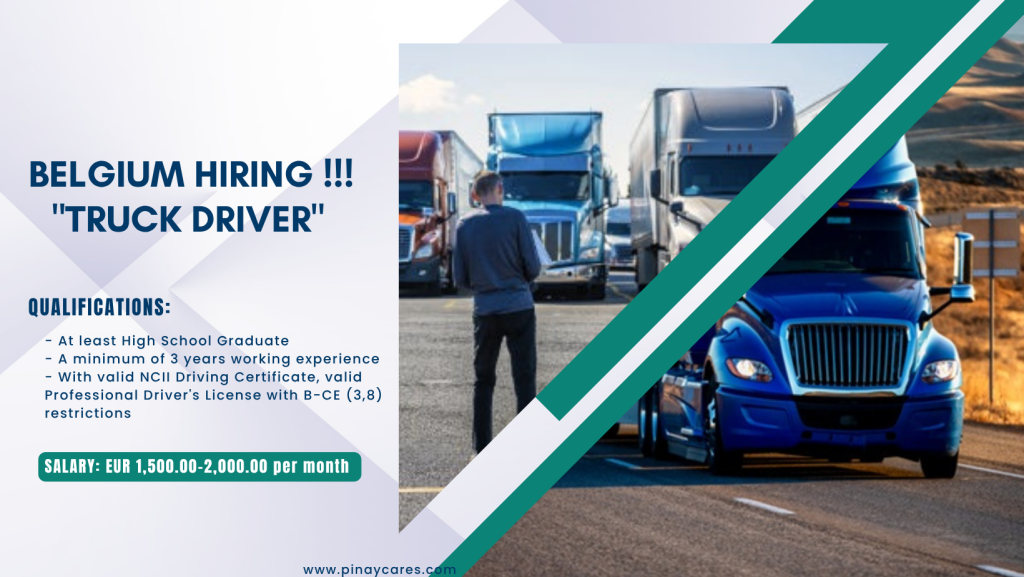 One Lead Connect International Recruitment Agency Inc. is looking for Truck Driver’s bound to Belgium