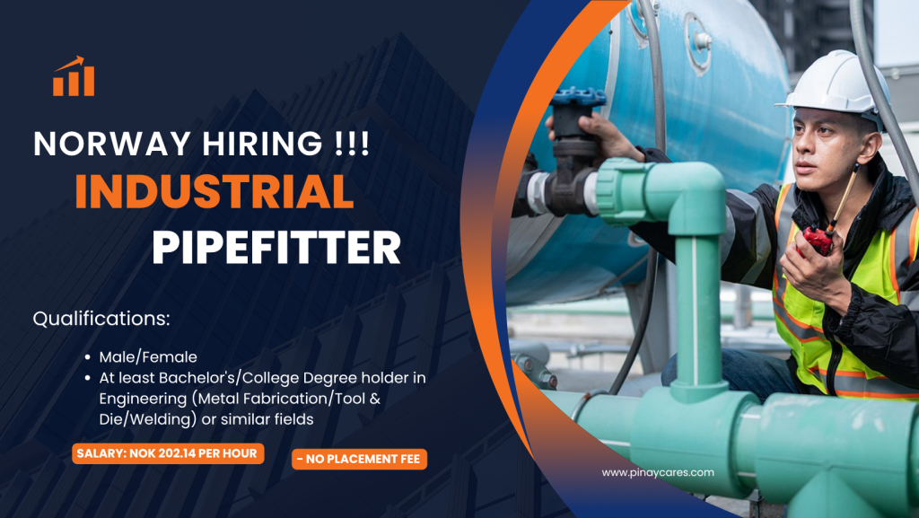 Filipinas-Global Multi-Services, Inc. is looking for Industrial Pipefitter’s bound to Norway