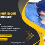 Euroasia Philippines Inc. is looking for Plumber Team Leader’s bound to Greece
