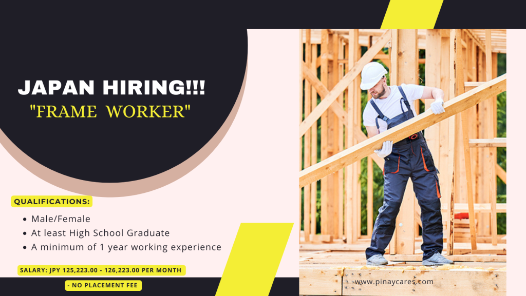 MIT Recruitment Agency is looking for Construction Worker’s (Frame Worker) bound to Japan