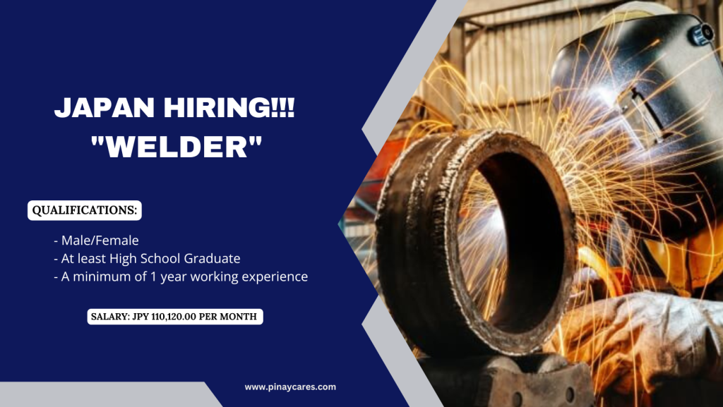 Mission Way Manpower Services Inc. is looking for Welder’s bound to Japan