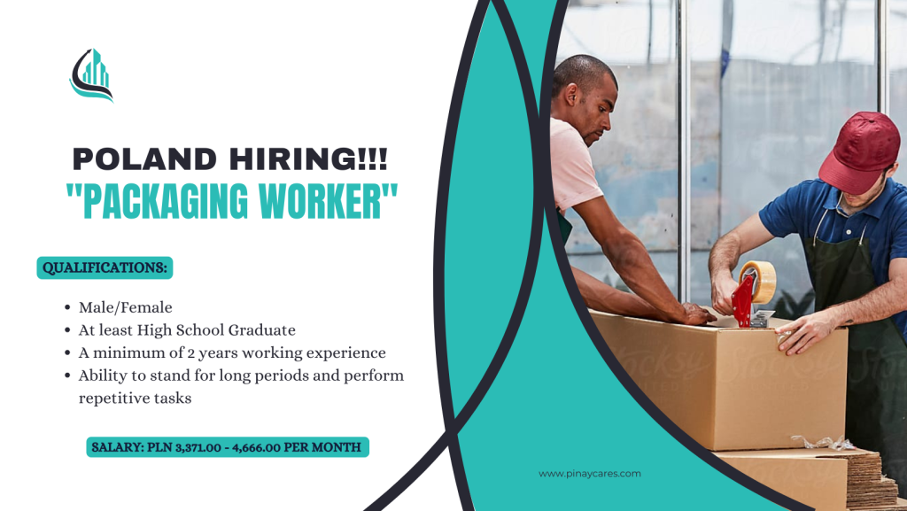 Jemstone Global Recruitment Agency Company, Inc. is looking for Packaging Worker’s bound to Poland