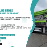 September Star, Inc. is looking for Concrete Pump Operator’s bound to New Zealand