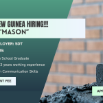 1st Dynamic Personnel Resources Inc. is looking for Mason’s bound to Papua New Guinea