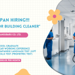 JCJ Management Services & International Promotion is looking for Interior Building Cleaner’s bound to Japan