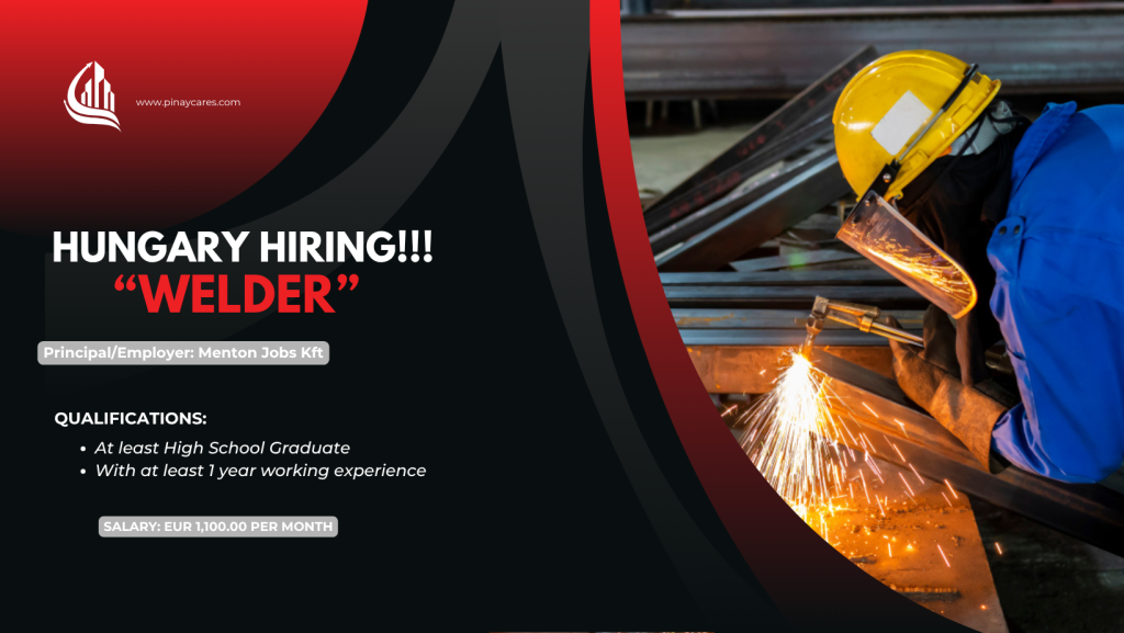 NYD International Placement Agency Inc. is looking for Welder’s bound to Hungary