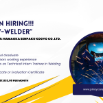 Prudential Employment Agency Inc. is looking for SSW-Welder’s bound to Japan